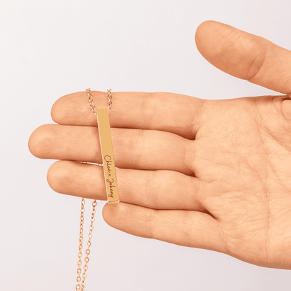 Lembrança com Nome - Barra Vertical - Colar