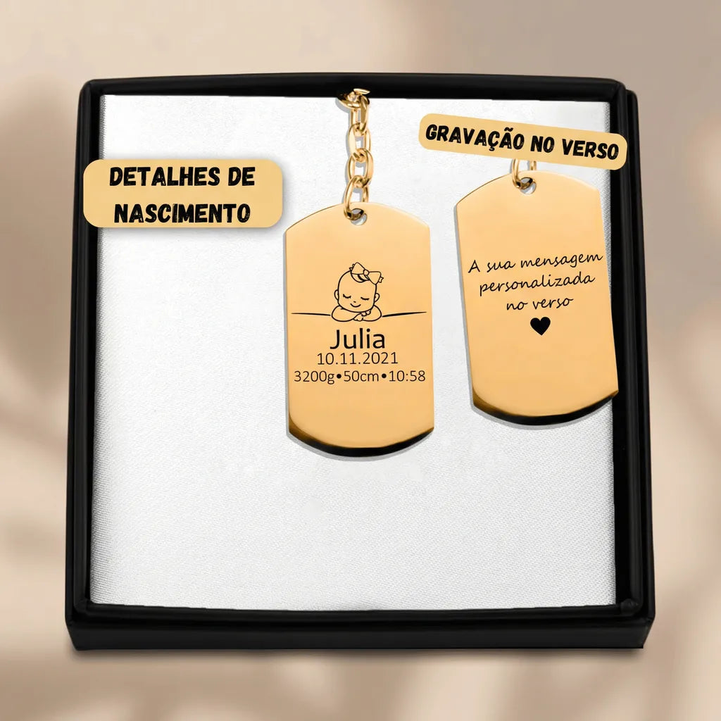 Bem Vindo ao Mundo - Porta-Chaves