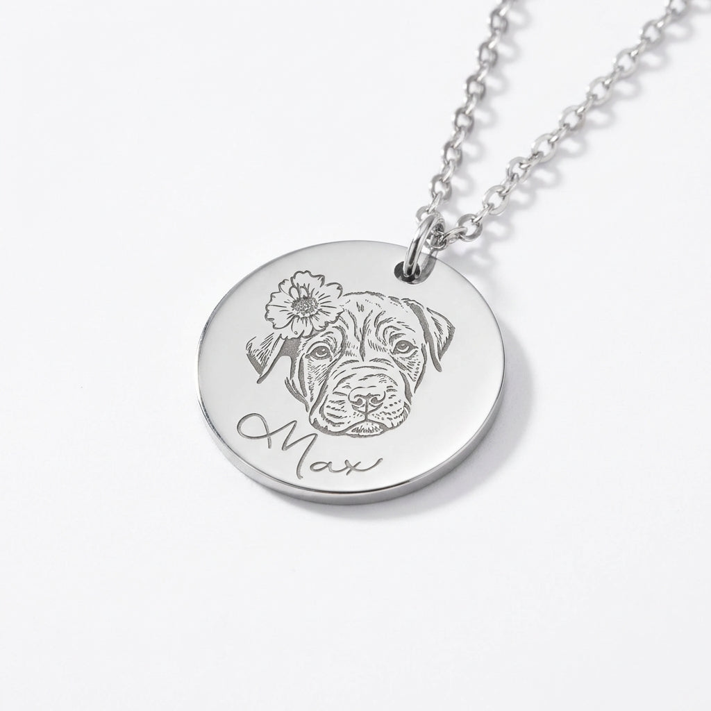 O Meu Cão em Retrato - Colar Personalizado