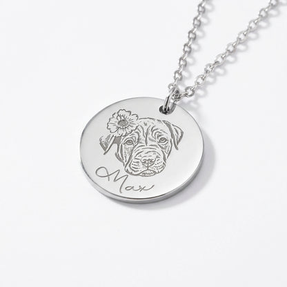 O Meu Cão em Retrato - Colar Personalizado