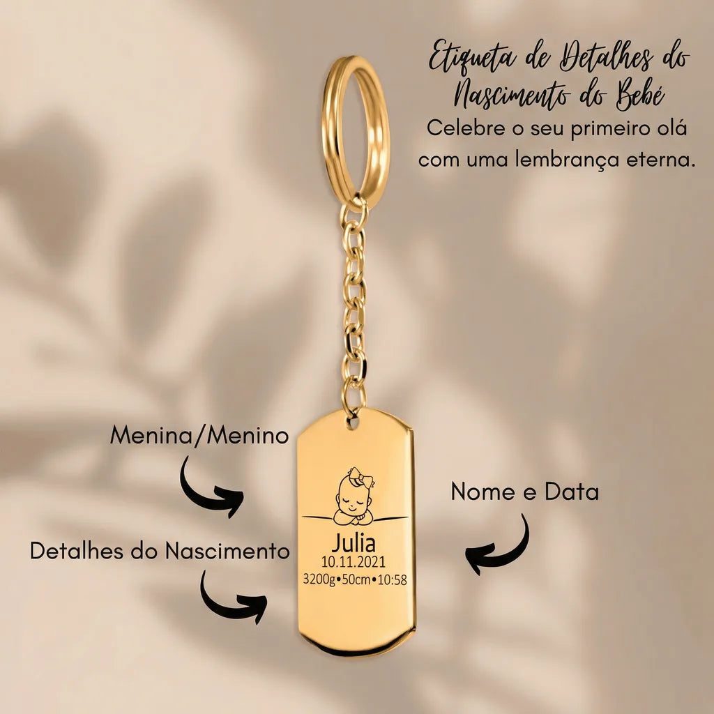 Bem Vindo ao Mundo - Porta-Chaves