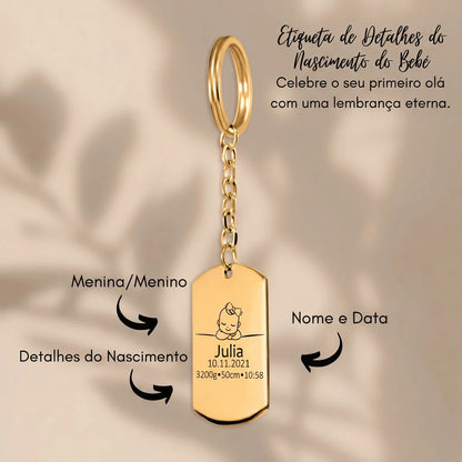 Bem Vindo ao Mundo - Porta-Chaves