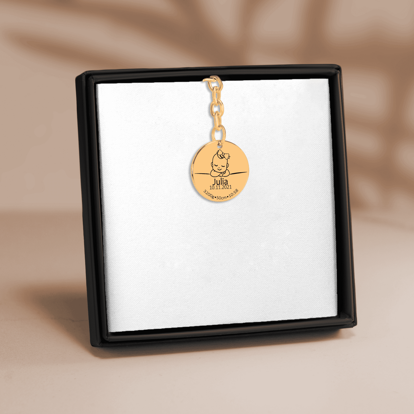 Bem vindo ao Mundo - Medalha - Porta-Chaves